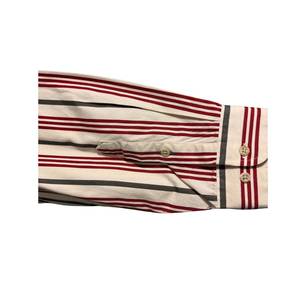 Rare Vintage Tommy Hilfiger‎ w/ Lion Crest Striped Button Down Size XL - Picture 7 of 7